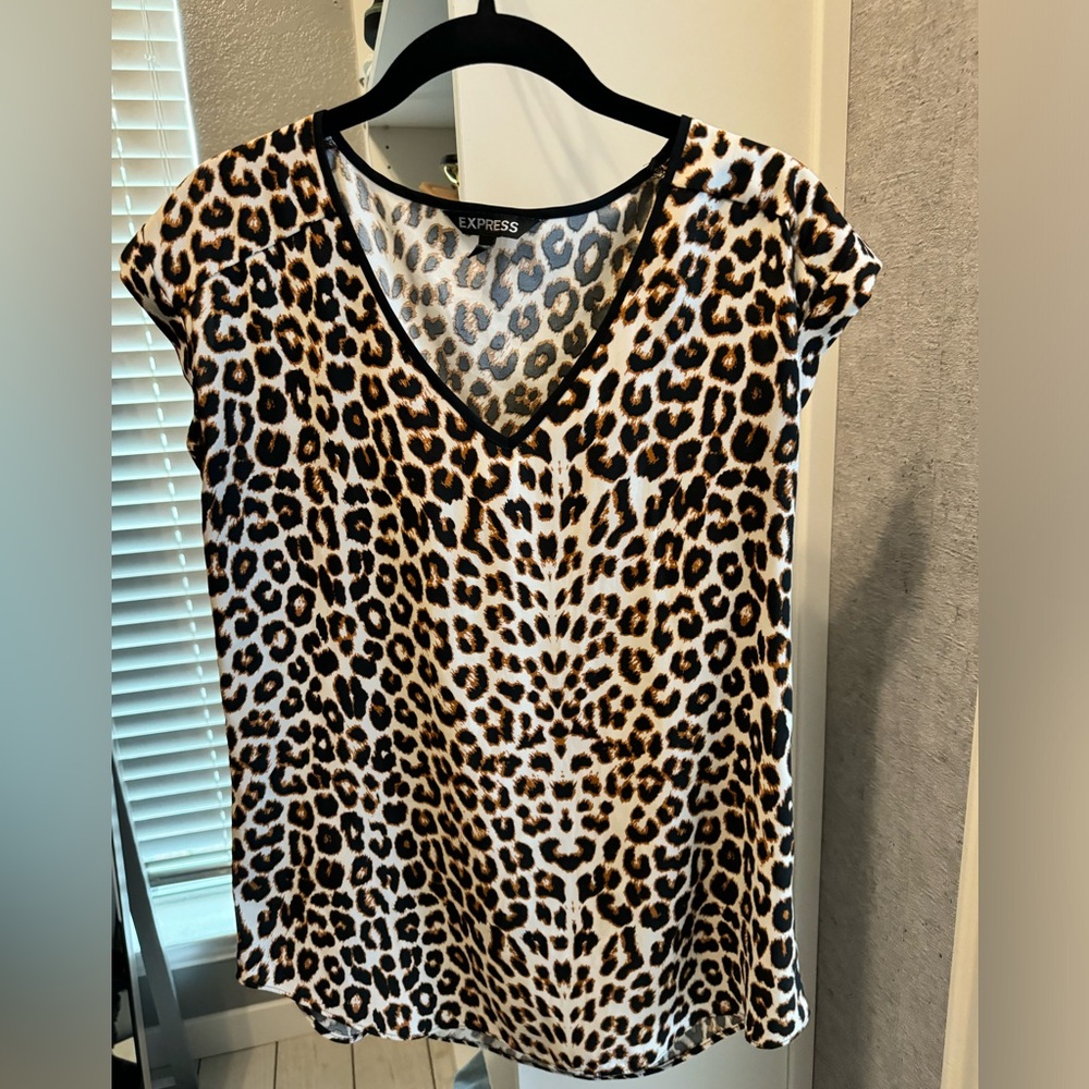 Express Cheetah Print Top Sz XS